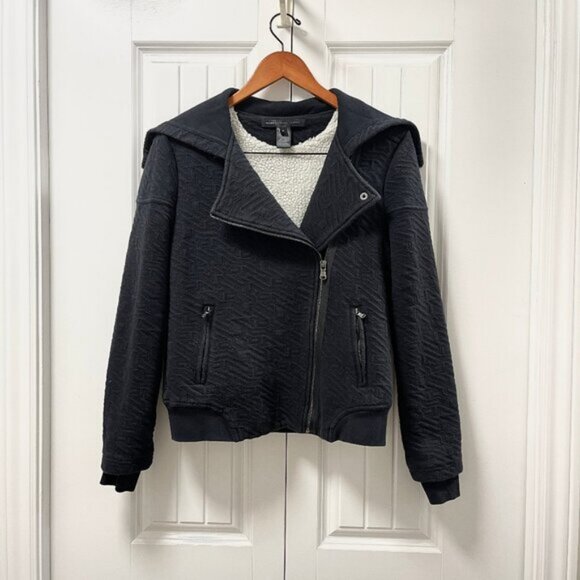Marc by Marc Jacobs Cleo Quilted Fleece-Lined Jacket Black – S - Picture 1 of 15